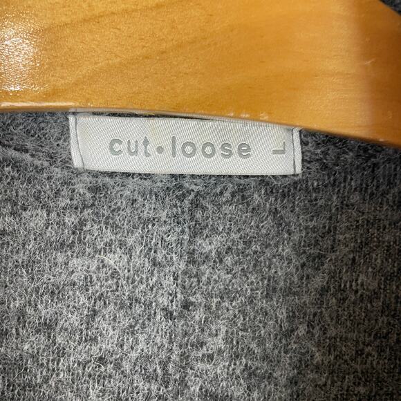 Cut Loose Lapel Collar Wool Vest Made in USA Lava Gray 3985315 Women's Size L - Picture 4 of 10